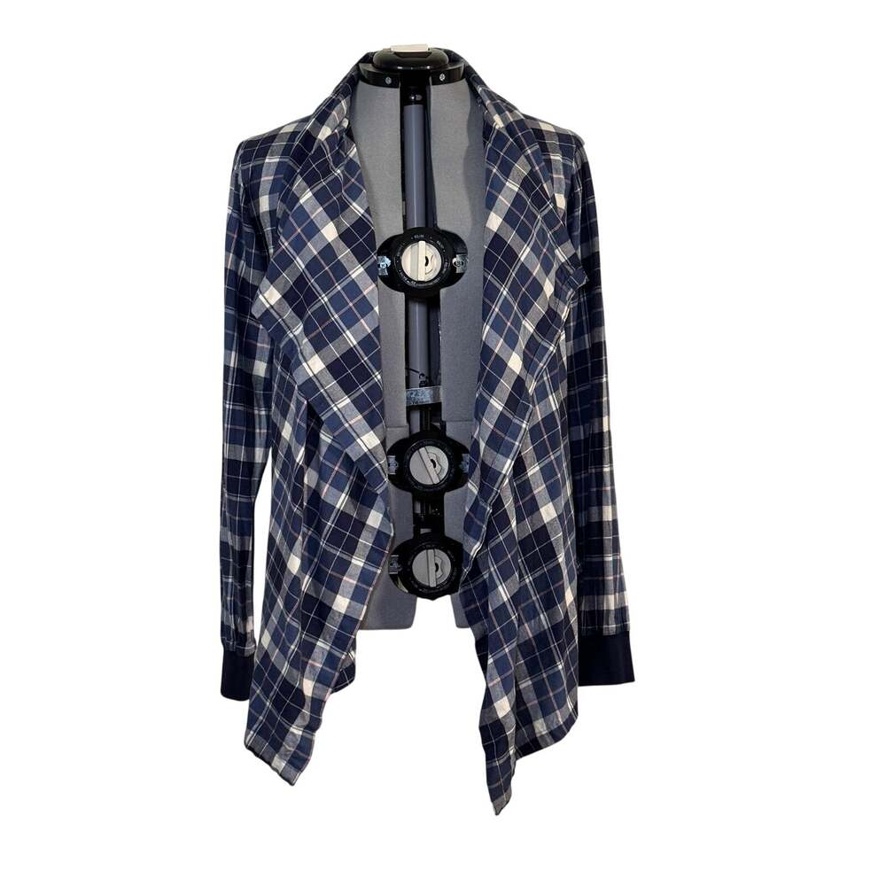 Columbia Plaid Waterfall Open-Front Flannel Cardigan Sz large